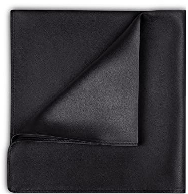Selected Hanky Satin Pocket Square for Men Solid Color, Textile Handkerchiefs
