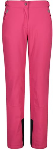 CMP Women Stretch Pant rot | 4-Wege-Stretch für optimale Bewegungsfreiheit, Clima Protect Technologie für zusätzliche Wärme, warm bleibst