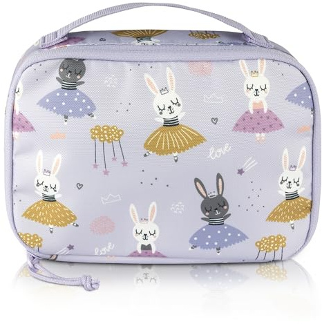 TA Trend Atelier Kinder Thermotasche aus recyceltem Polyester – nachhaltige Lunchtasche, PFC-frei & wasserabweisend (Ballerina-Lila)