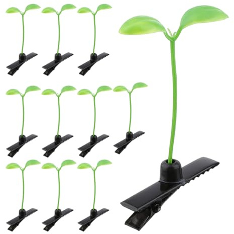 WRITWAA 40 Stück Haarspangen für Mädchen, Süße Bohnenkeimling-Haarclips | Süße Bohnenkeimling-Haarclips für Mädchen und Frauen, Niedliche Haaraccessoires für Alltag, Partys und Kreative Frisuren