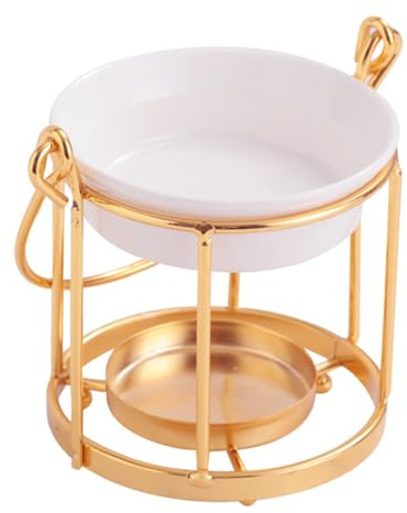 ABOOFAN Bruciatore Di Oli Essenziali in Ceramica Per Lumini Set Brucia Incenso Diffusore Decorativo Per Camera Da Letto Design in Ferro Battuto