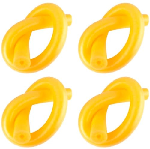 ACAN Tradineur - Pack de 4 Churros para Natación - Flotador de Espuma, Palo Flotador, Tubo Espuma para Piscina, Espagueti de Espuma - 6,5 x 150 cm - Color Amarillo