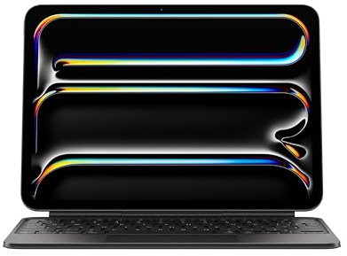 Apple iPad Magic Keyboard – tangentbord och fodral till iPad Pro 11 tum (M4), bekvämt att skriva på, inbyggd styrplatta, rad med funktionstangenter, svenskt – svart ​​​​​​​