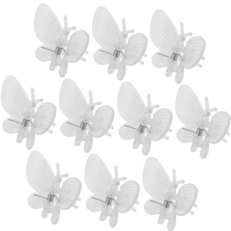 FONDOTIN 10stücke Orchideen Clips Transparent Pflanzen Clips Für Stängel Unterstützung Für Kletterpflanzen Gemüse Und Blumen Einfach Zu Handhaben Für Gartenarbeit