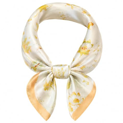 MAIRY Large Silk Scarf Square Hair Scarves for Women Curly Headband Tie Sleeping at Night Fashion Bandana Headscarf GBS07216