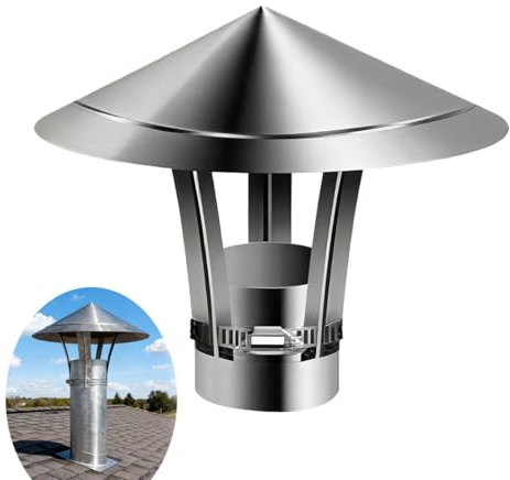Kegelförmige Obere Kaminabdeckung Verstellbar Kaminhaube 230 mm 250 mm 300 mm Schornstein Regenhaube für Finial Konstruktion Ofenrohr Außen Warmwasserbereiter Fabrik Mauerwerk(300 mm)