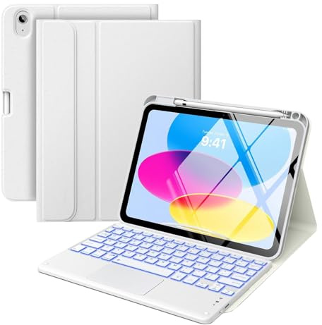 Bueuwe Funda Teclado para iPad Air 11 (M4 2026/M3 2025/M2 2024) Air 4 & 5 10.9 Inch (2020/2022), con Teclado inalámbrico Bluetooth Desmontable,Ligero,Gris
