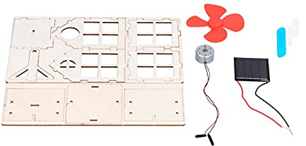 Hidyliu Jouet D'expérimentation D'énergie Solaire DIY pour Enfants de 7 Ans et Plus, Apprentissage Interactif avec Moulin à Vent en Bois