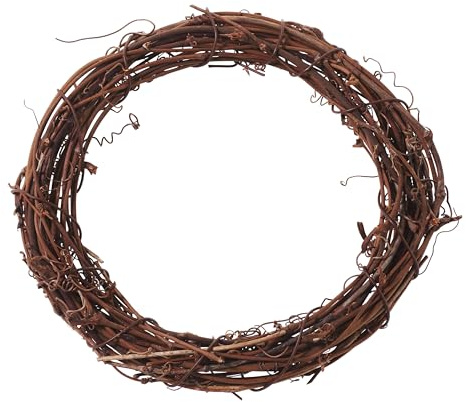 VBS Weinreben Kranz Natur 30 cm Dekokranz aus Naturmaterial für ganzjähriges Dekorieren ideal als Türkranz oder Tischdeko Ø 15 cm