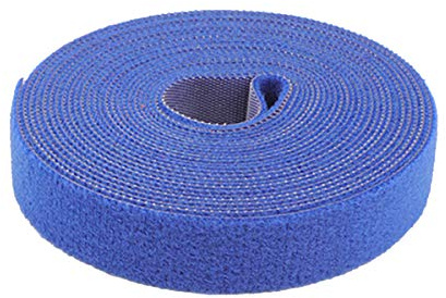 LKXHarleya 20mm × 5m Blu Riutilizzabile Cinturino Per Cavo, Fascette Di Fissaggio A Strappo E Fascette, Nastro Adesivo Doppio Lato, Cucire Su Telaio E Rotolo Di Nastro