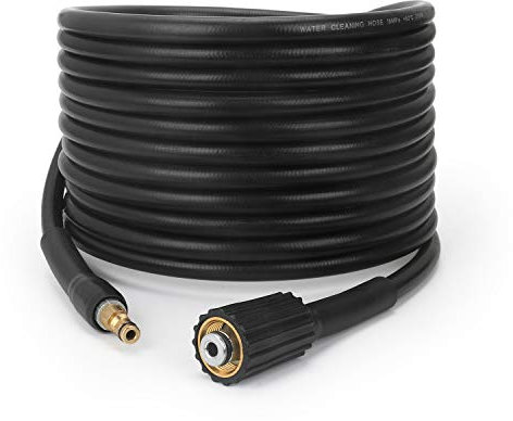 STYDDI 10M/32Ft High Pressure Washer Replacement Hose, Click Bayonet to M22-14MM Thread for Karcher K2 Pressure Washer(Before 2008) with Screw Thread Outlet Only, NOT Quick Connect