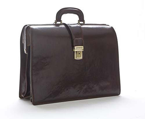 Arzttasche aus Leder - D&D0409 - Made in Italy (Dulkenbraun)