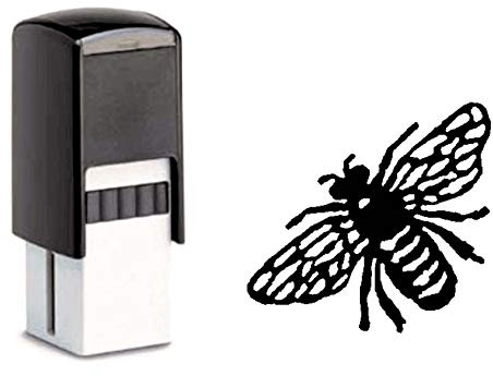 Bienchenstempel DDR-Schulstempel - Automatikstempel mit Bienchen Motiv 10x10mm