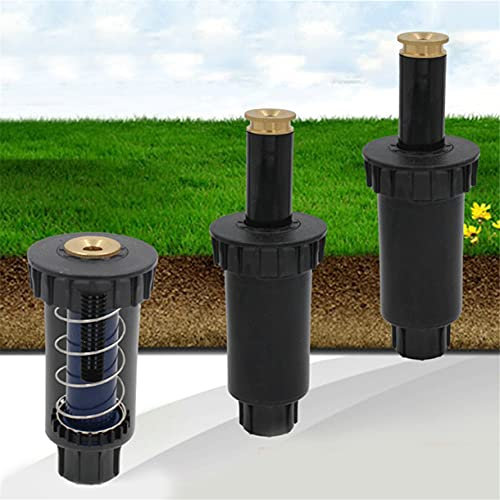 Adjustable Garden Spray Nozzle 90/180/360 Degree Pop up Sprinkler System for Garden Lawn Watering Drainage System Sprinkler Head (360 Degree)