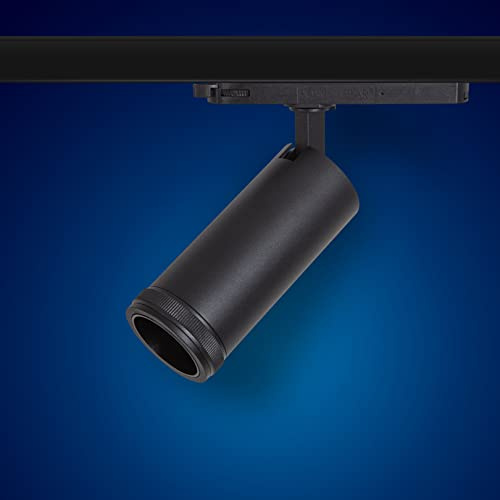 Mextronic 3-Phasen-LED-Panel für Stromschienen LED 3 Phasen Strahl ZOM (B) 20W Warmweiss für Schienensystem