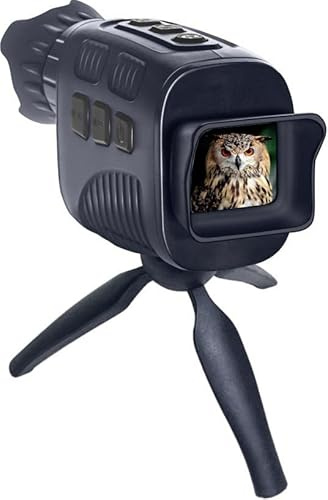 Levenhuk Discovery Night ML10 Digitales Nachtsichtmonokular mit Stativ | 7-stufiger IR-Strahler, 13x Vergrößerung, 250m Reichweite, Foto- und Videoaufnahme, Ideal für Jagd, Camping und Outdoor