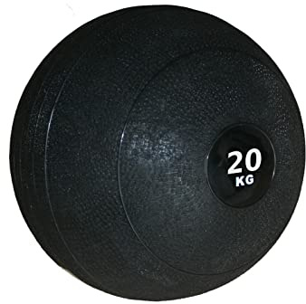 Medizinball 12 20 30 KG Slam Ball Griffige Oberfläche Gewichtsball Fitnessball Gummi Workout Schwarz