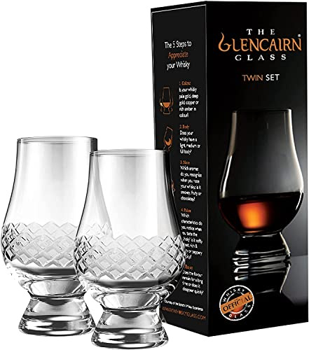 GLENCAIRN THE DIAMOND CUT TWIN PACK SCOTCH WHISKY TASTING GLASSES