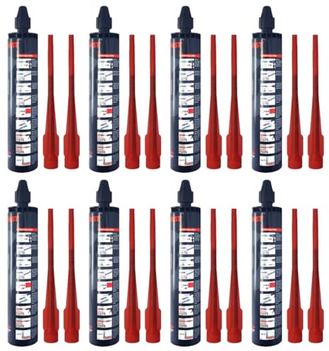 8x Remstaler VERBUNDMÖRTEL 300ml | | -HÖCHSTE QUALITÄT - made in GERMANY | Injektionsmörtel | Montagemörtel
