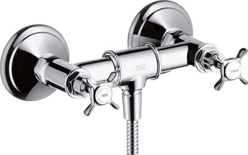 hansgrohe AXOR Montreux 2-Griff-Brausearmatur Aufputz, 1 Verbraucher, 16560310, Farbe: Brushed Red Gold