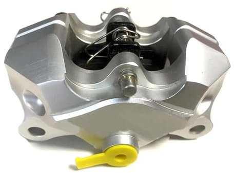 EVURU Generico Pinza del Freno Posteriore per HON&da Universale CNC Moto Scooter P2 * 34mm pistone 84mm Installazione Pinza Freno (Color : Silver White)
