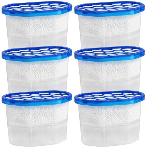 Luftentfeuchter ohne Strom 6 x 230g - Raumentfeuchter für Küche, Bad, Wohnzimmer & Wohnung bis 50m² Luftentfeuchter Granulat, Schimmel- und Geruchsschutz