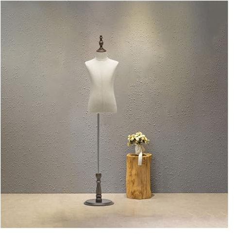Nähen Schaufensterpuppe Kinderkleid Form 3-4 Jahre alt Kleinkind Schaufensterpuppe Torse, verstellbar 34-53 Zoll Kinderschaufensterpuppe Körper mit Holzsockel für Kleid Schmuck Display (Farb