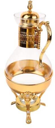 KICHOUSE 1set Caffè Arabo e Teiera Vintage Con Tazze e Vassoio Design Elegante Per Momenti Di Caffè Nel Stile Mediorientale