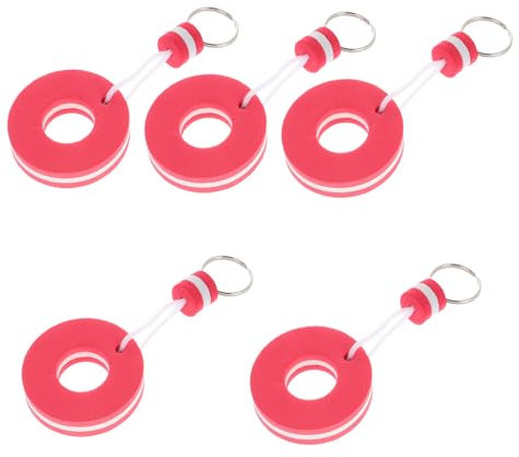 Yardwe 5er-pack Schwimmende Schlüsselanhänger – Bunte Plakette Schwimmender Schlüsselanhänger Mit Kette Für Frauen Eva-schlüsselanhänger Für Outdoor-aktivitäten