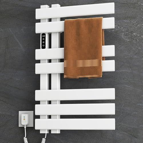 LMHAUSS Scaldasalviette Smart WiFi con Timer e Temperatura Regolabile Portasciugamani riscaldato Elettrico a Parete per Bagno Radiatore Elettrico ad Alta efficienza energetica Design Moderno Vigorous