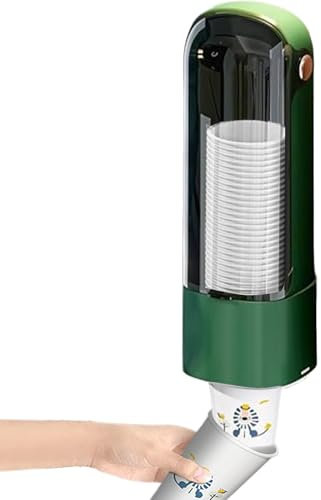 Moxeupon Dosatore da parete per bagno, dispenser per bicchieri, montaggio a parete, porta bottiglie, refrigeratore d'acqua, dispenser a parete con tappo girevole per sale da pranzo e fast food