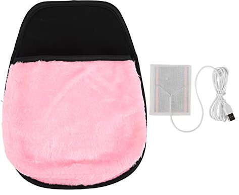 Tihebeyan USB Beheizte Geräumige Handwärme -Maus -Pad für Kaltes Wetter Office Desk Zubehör für Männer und Frauen (PINK)