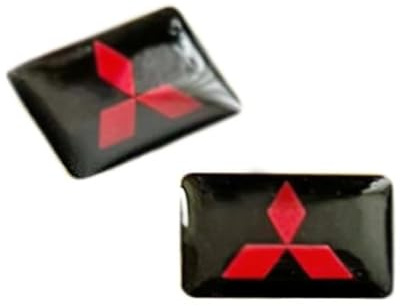 2 Stück Aufkleber 18 x 11 mm. Passend für-Mitsubishi-Auto, Kfz. Für Innerraum, Salon, Schlüssel, Key usw. Dekorative Sticker mit Emblem (18x11mm Mitsub.. 2St.)