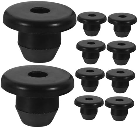 SHINEOFI 10 Stück Horizontale Gummiölstopfen für Hydraulikheber Allgemein Passend Einfache Installation Bodenflaschenheberstecker aus Robustem Gummi für Ölbehälter