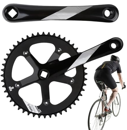 Set manovella per bici da montagna | Parti di bicicletta,Set manovella in lega di alluminio per uso quotidiano da corsa su strada traffico urbano