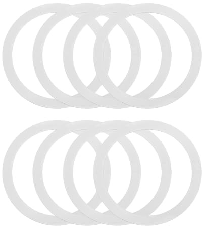 sourcing map Lot de 8 anneaux adaptateurs magnétiques universels pour chargeur sans fil magnétique - Kit de conversion autocollant pour coque de téléphone, blanc