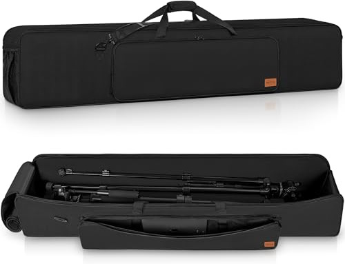 102CM Stativtasche, Multifunktionale Lichtständer Tragetasche mit Griff | Stativtasche mit gepolstertem Schutz und Schultergurt, Wasserabweisende Stativtasche für Kamera, Mikrofonständer, Beleuchtung