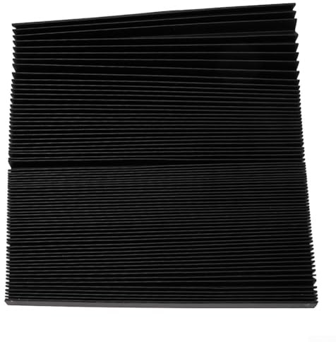 Zilimontt Milling Machine Flexible Accordion Bellows Cover for for CNC Guide Rail Protection, Oil, Dust and Waterproof Three-Proof Cloth, Quiet Smooth Texture, High(300mm)