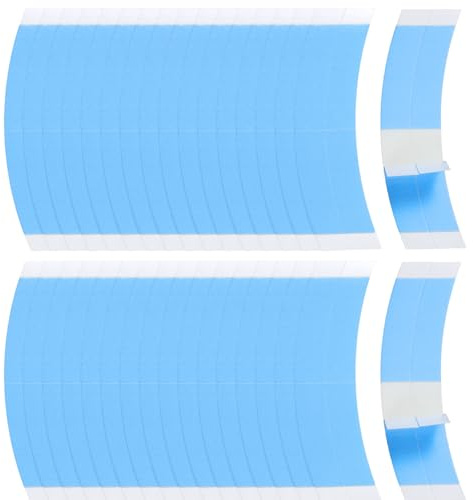 Tucnoeu 72 extensiones adhesivas para pelucas, color azul, impermeable, invisible, adecuado para todos los tipos y estilos de pelucas