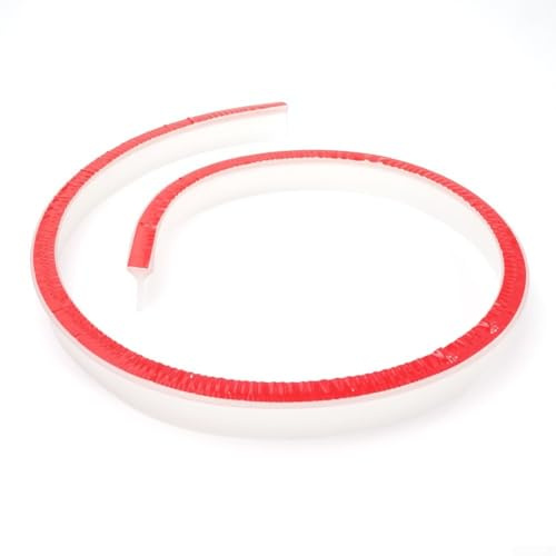 Yhenlovtt Bande d'étanchéité en silicone pour douche - Joint de seuil flexible pour salle de bain et cuisine - Barrière étanche en transparent ou gris (transparent, 1 m)