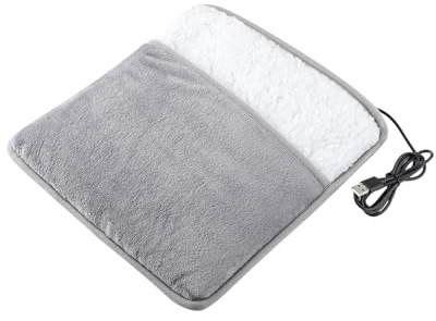 USB Fußwärmer Elektrisch, Fusswärmer mit Akku, Fußheizung 50-60°C für Senioren & Geschenke, Heizdecke Füße & Fußsack Erwachsene, Fußwärmer mit Strom, Fuß Wärmer (A)