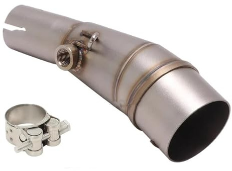 Generic Exhaust Pipe Silencer Motorcycle Slip On Exhaust Middle Pipe for Forza 300 350 2018-2022 Escape System Modifed 51Mm Muffler Mid Link Tube Motorbike Connecting Tube