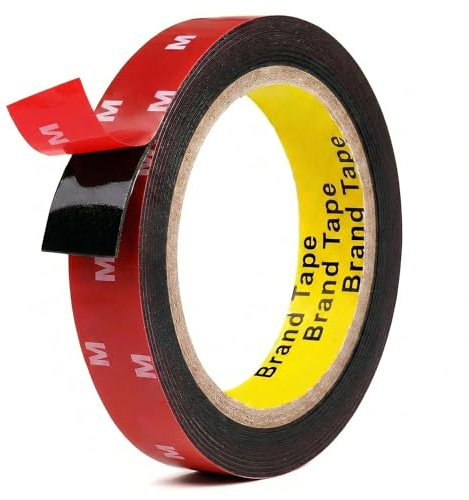 WZYZW Double Sided Tape, 10Feet x 0.8inch Two Sided Waterproof Mounting Tape, Heavy Duty Foam Tape for LED Lights Hanging, Car Home Office Decor