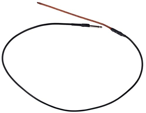 Piezo Tonabnehmer unter Sattel 2, 5-mm Klinkenstecker 80mm für Gitarren | Kupfer, Flexibel und Geräuscharm, Braune Ausführung, für Gitarrenstege, Musikinstrumentenzubehör