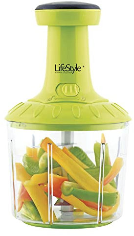 Lifestyle Picadora Manual, Verde, 23 cm