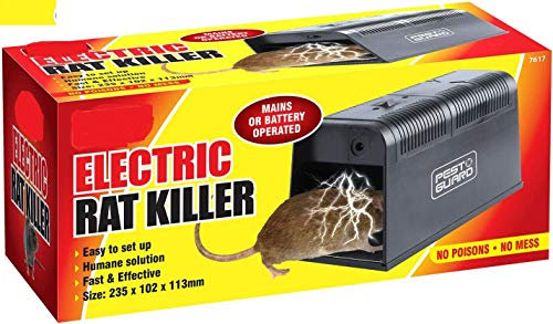 Lettuce Eat ® Electric Mains(Adaptor not supplied) Battery(Free Batteries) Rat/Mice Trap No Poisons No Mess