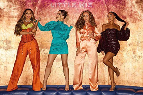 Close Up Little Mix Poster (91,5cm x 61cm) + 2 St. Schwarze Posterleisten mit Aufhängung