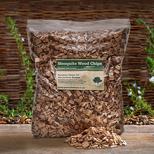 Smoking/Smoker Wood Chips Jumbo 4.5 Litre Bag – (24 Great Flavours 100% Natural Nothing Added) Smoking Food in a Smoker/BBQ - Many from our own Woodland (Mesquite)