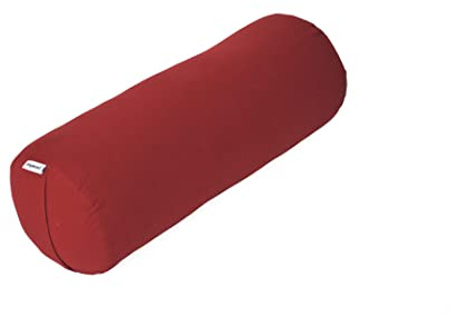 yogawood Yogabolster/Kissenrolle Kapok Normale Größe, Maße: L 61 cm Ø 23 cm, Farbe: Rot