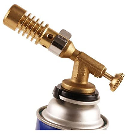 Soplete de Gas de cobre y latón, soplete de soldadura portátil, quemador de Gas, pistola de llama, soldadura fuerte de alta temperatura, soldadura de propano, fontanería ( Size : With 10 Solder Wire )